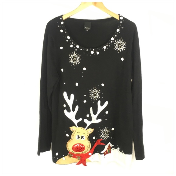 berek Sweaters - Berek Studio Christmas Sweater Rudolph XL